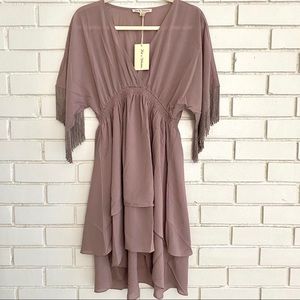 NEW Plunging Layered Dress